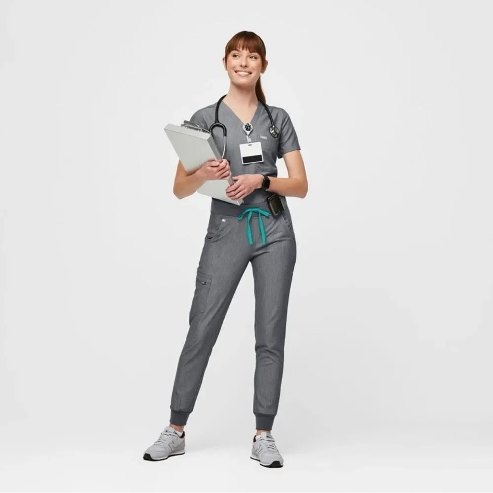 Figs Technical Collection Zamora Jogger Scrub Pants in Graphite Grey Size XS