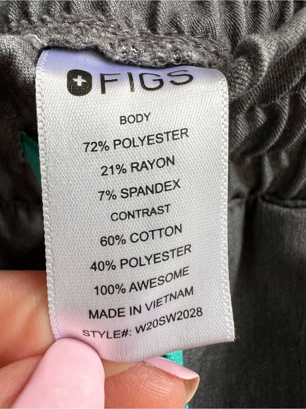 Figs teal deep size