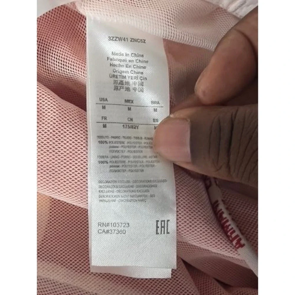 Armani Exchange Mens Pink‎ Colorblock Board Shorts Swim Trunks Logo Size 34