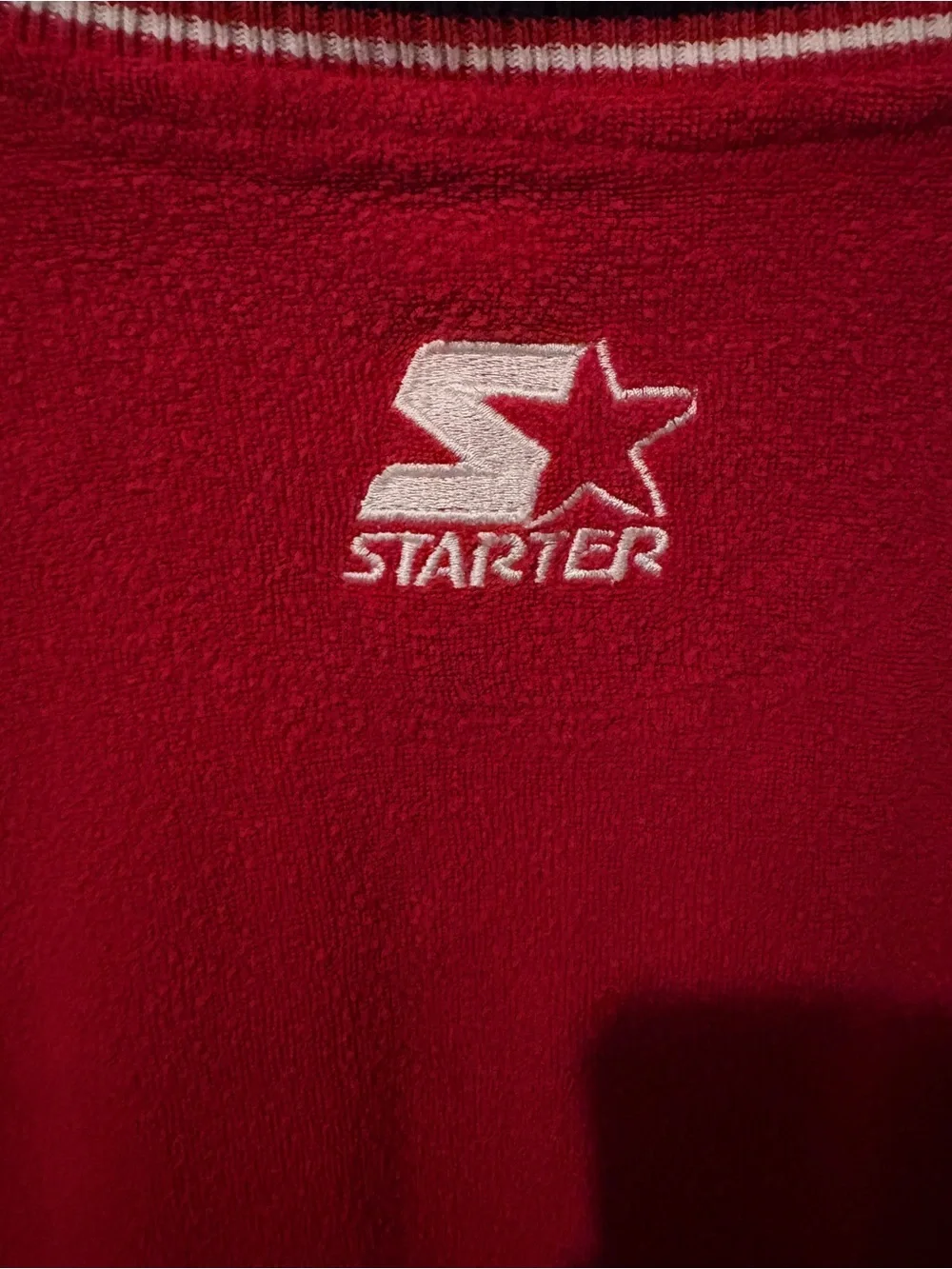 Vintage 1990s STARTER Red Nebraska Crewneck Sweatshirt