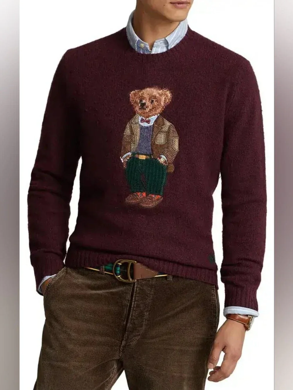 Polo Ralph Lauren Heritage Bear Wool-Cashmere Jumper Size S