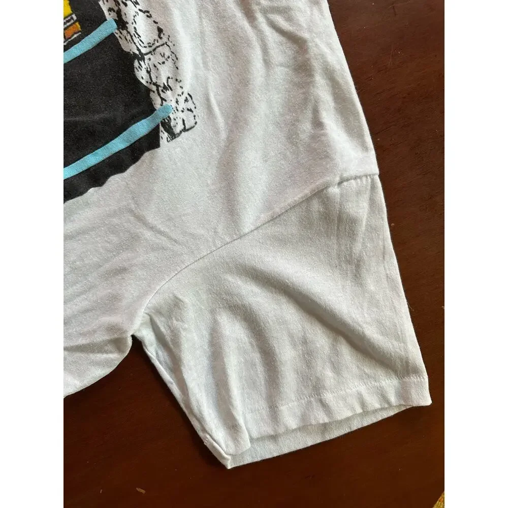 Vintage 1980s Who Framed Roger Rabbit 3D Jail Graphic T Shirt Single Stitch Mens