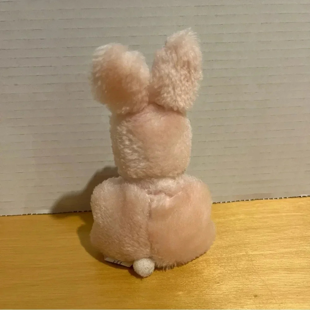 Vintage White Bunny Rabbit 5 Inch Plush Pink Nose Gibson Greetings 1986 Easter