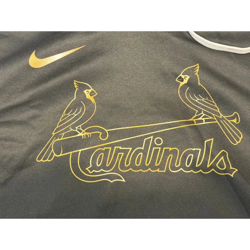 Zootop Bear St Louis Cardinals MLB Hoodie Black Gold Flip Flop 3 Mens Medium