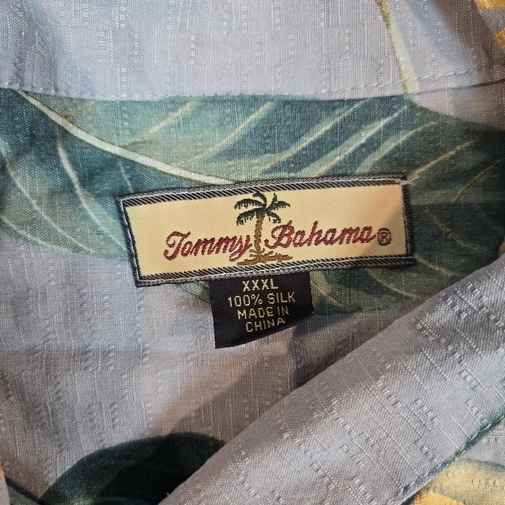 Vintage Tommy Bahama Relax Shirt Mens 3XL 100% Silk Hawaiian Beach Floral Button
