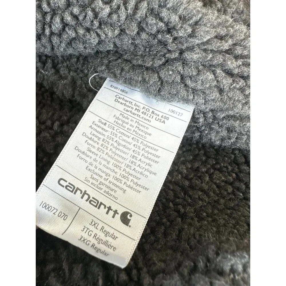 Carhartt gray sherpa