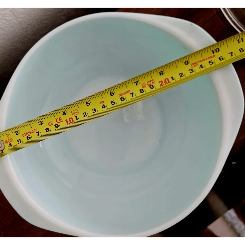 Pyrex milk finish
