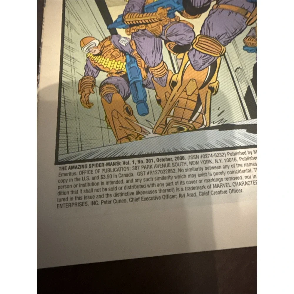The‎ Amazing Spider-Man #301 Marvel Todd McFarlane Silver Sable 1988