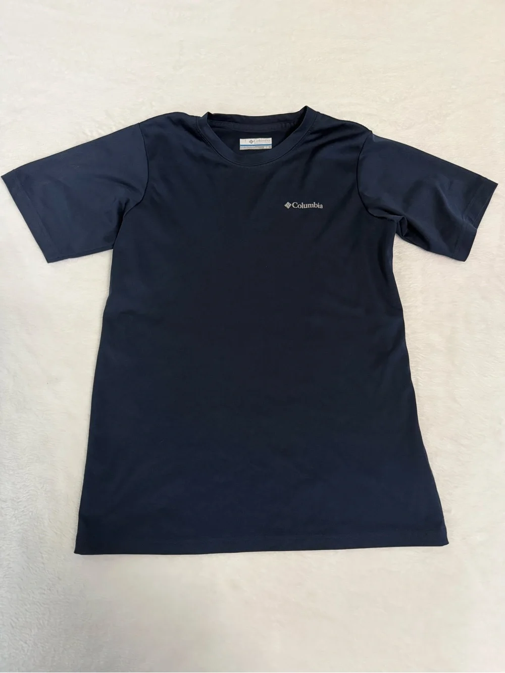 Columbia Boys Navy Short Sleeve Performance Tee Omni Wick PFG Fishing T