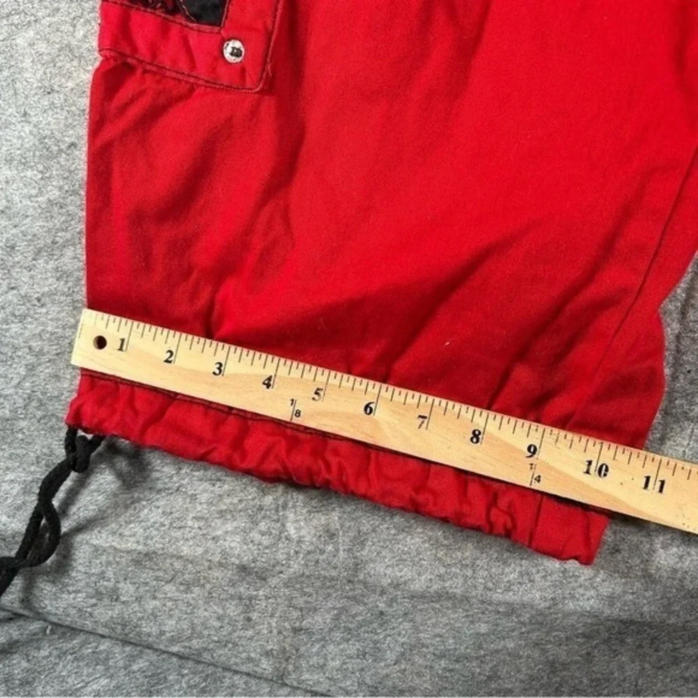 Tripp NYC Pants Mens Large Red Y2K Baggy Cyber Mall Goth Emo Skulls Grunge 2000s