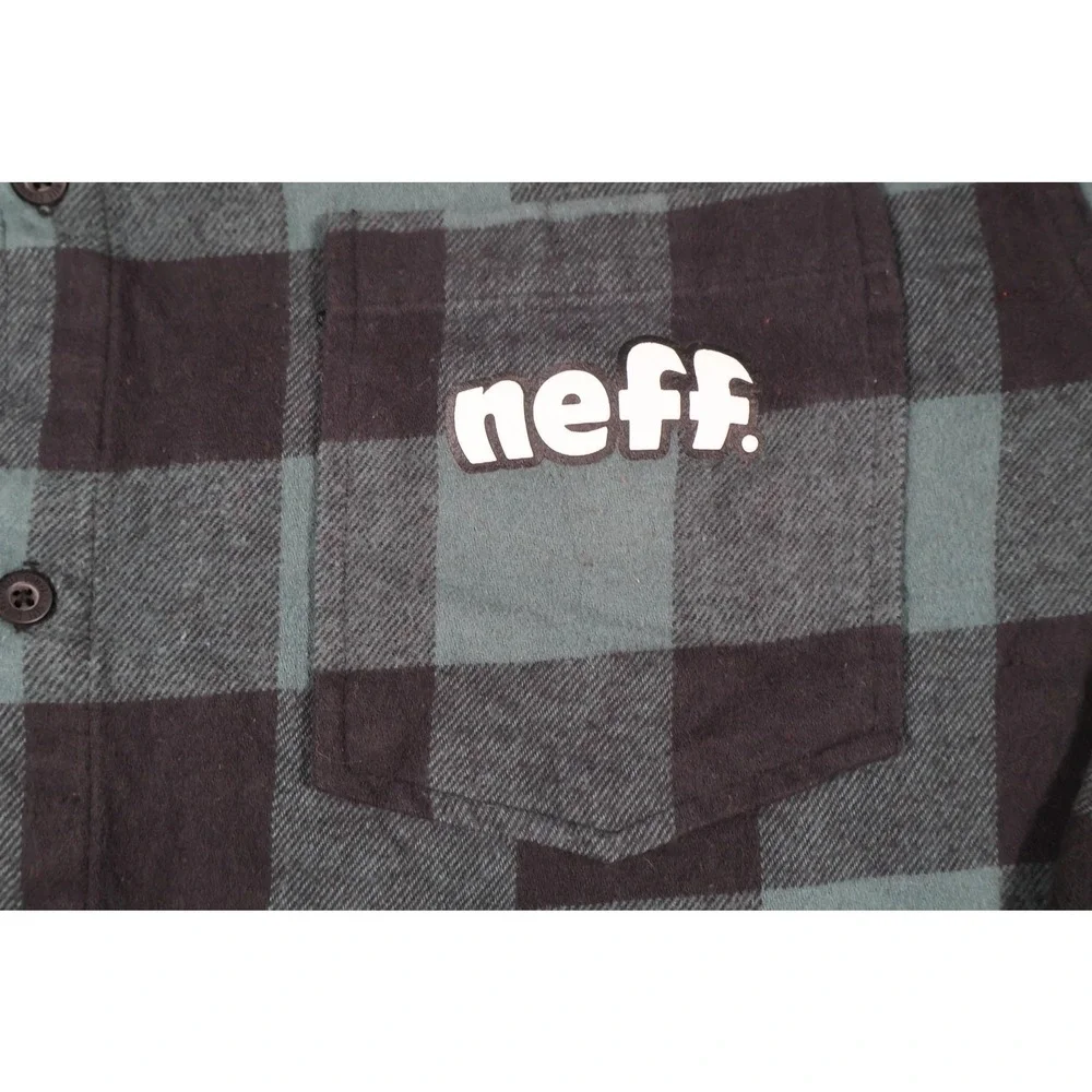 Neff hooded flannel