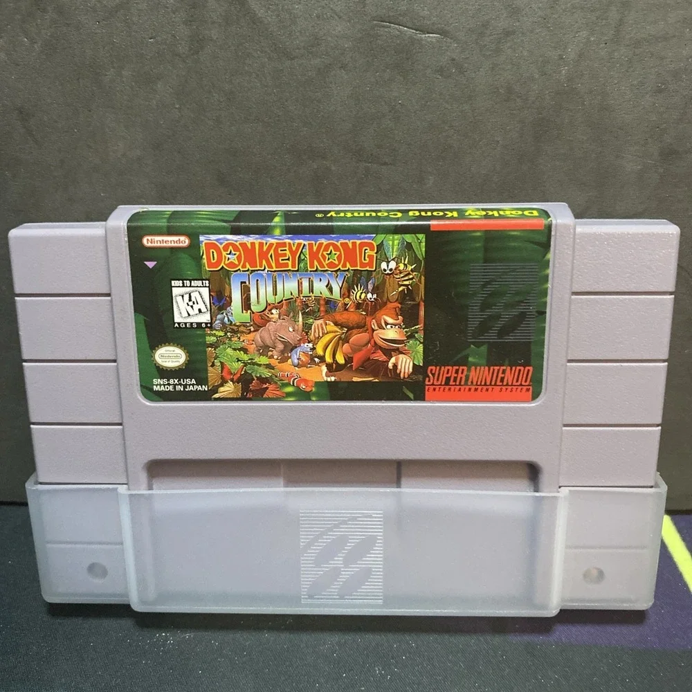 Donkey Kong Country Super Nintendo SNES Game ONLY Extremely Clean With Sleeve C3
