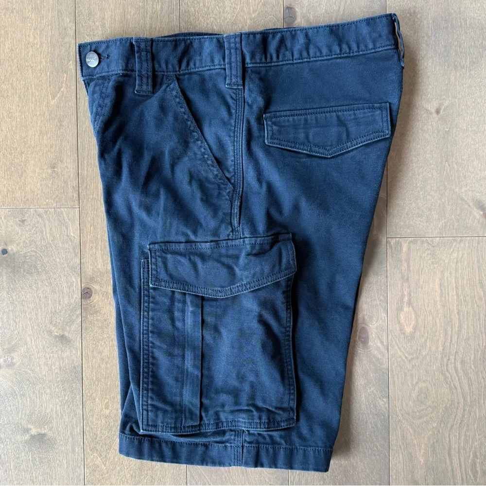Carhartt Size 30 Navy Rigby Cargo Relaxed Fit 11” Short