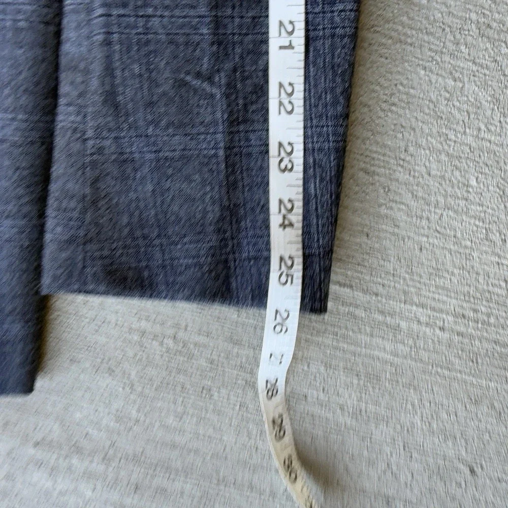 Spurr New York Men's Wool Blazer‎ 40L Gray Check Sport Coat Jacket 2-Button