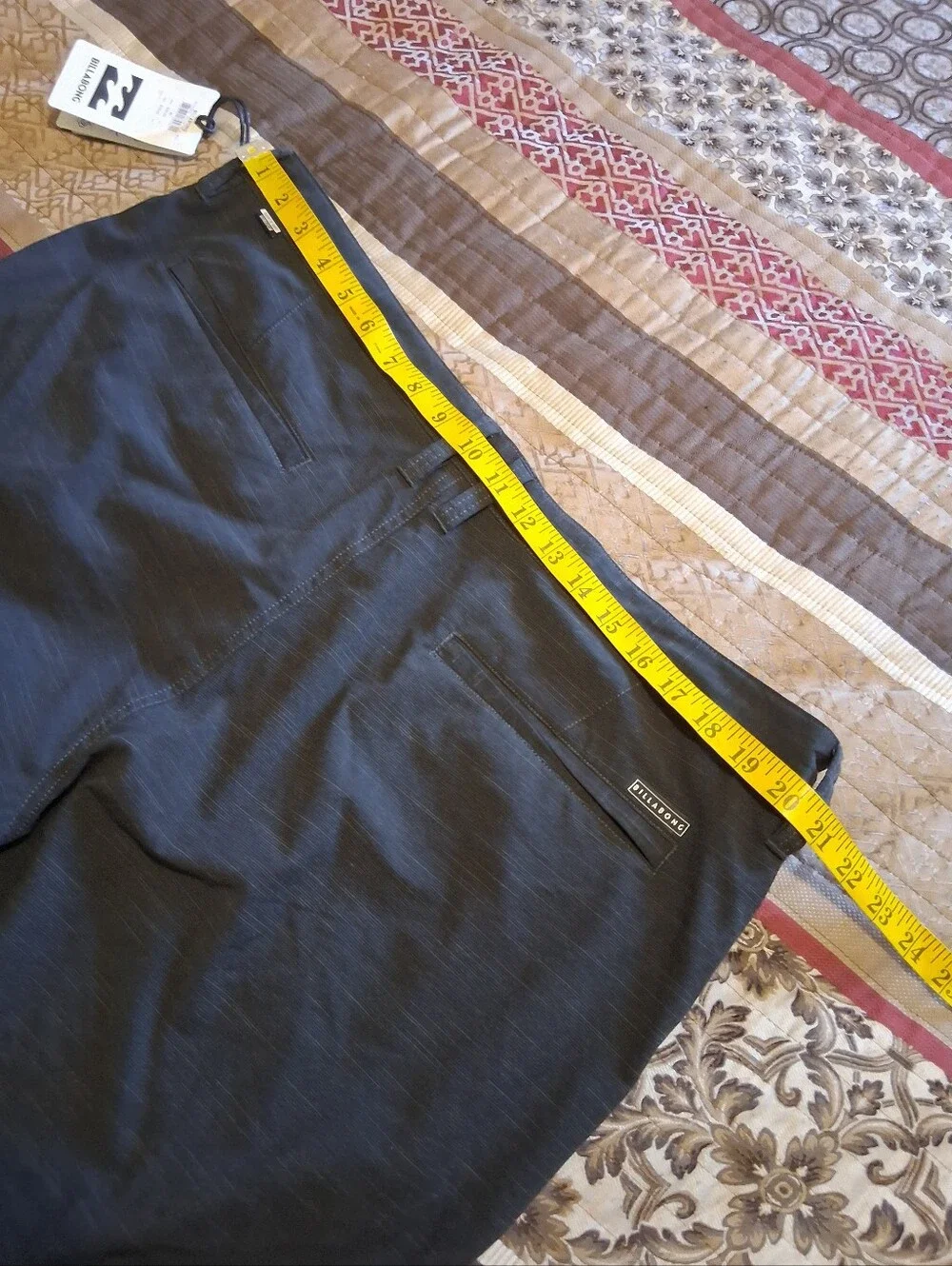 Billabong Men Short Crossfire Slub Submersible Sz40 Wather Repellent Performance