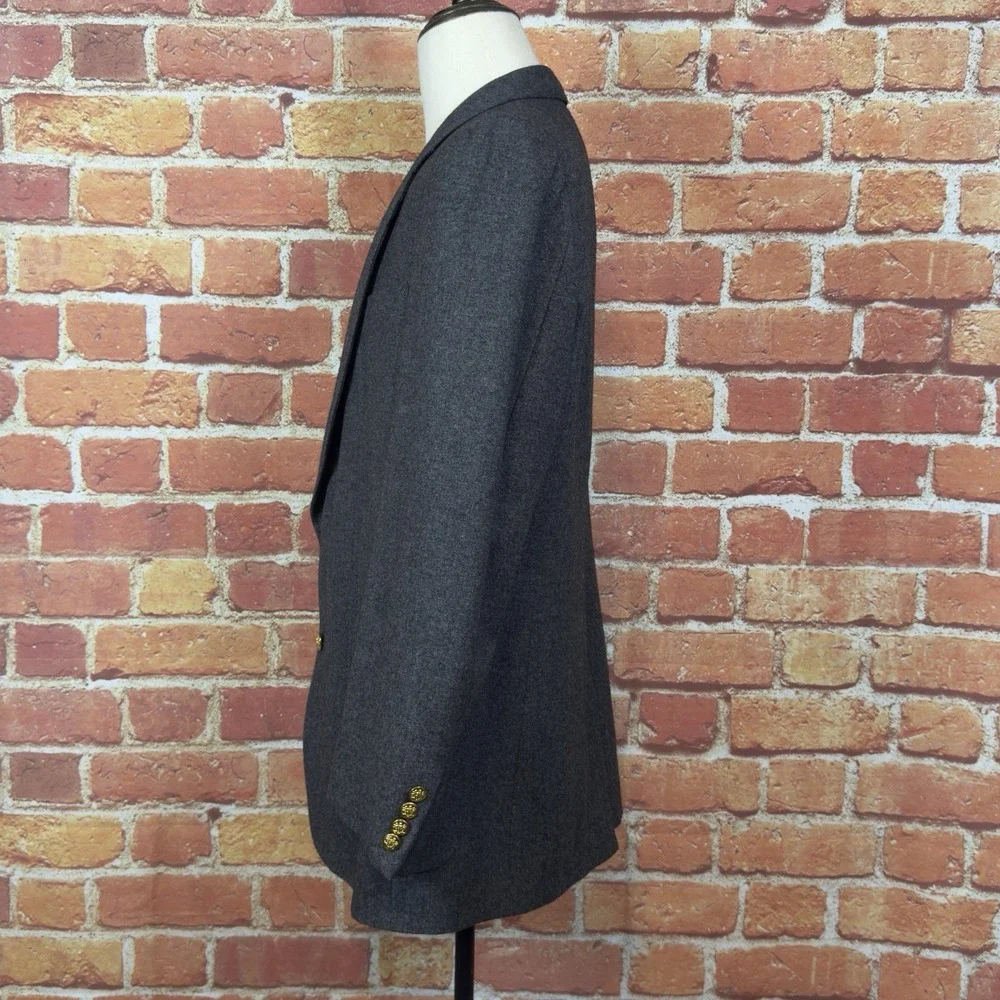 Neil Martin for The Broadway Vintage 1990's 100% Wool Sport Coat‎ Gray 44L Gold