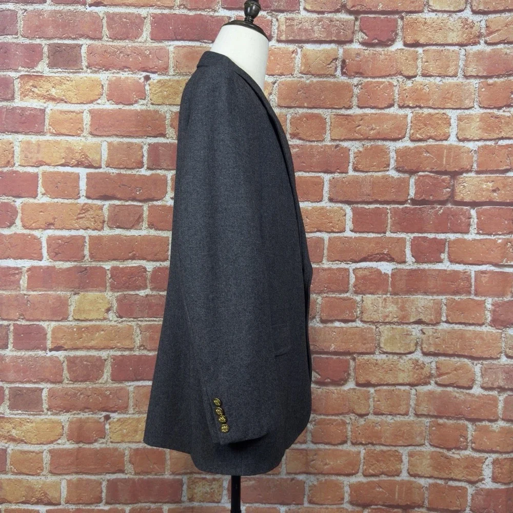 Neil Martin for The Broadway Vintage 1990's 100% Wool Sport Coat‎ Gray 44L Gold