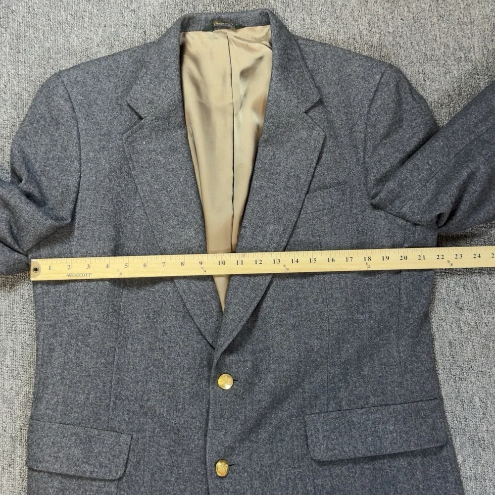 Neil Martin for The Broadway Vintage 1990's 100% Wool Sport Coat‎ Gray 44L Gold