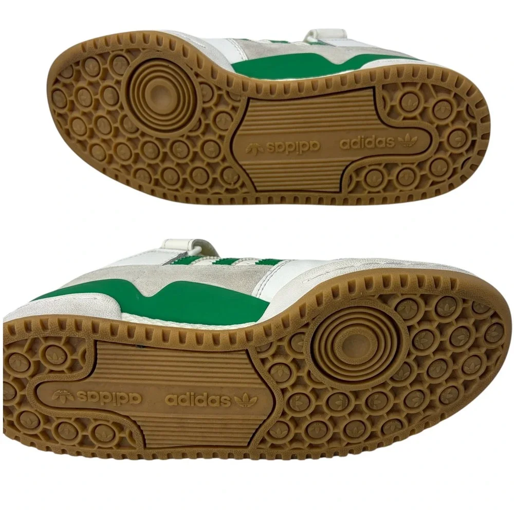 Adidas Forum Low White Green Gum Leather Sneakers Women's US 5.5 UK 5 EU 38