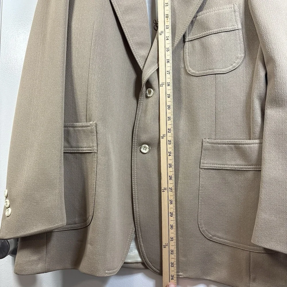 Levi's‎ Panatela Beige Sport Coat Blazer 44R Vintage 90s 22