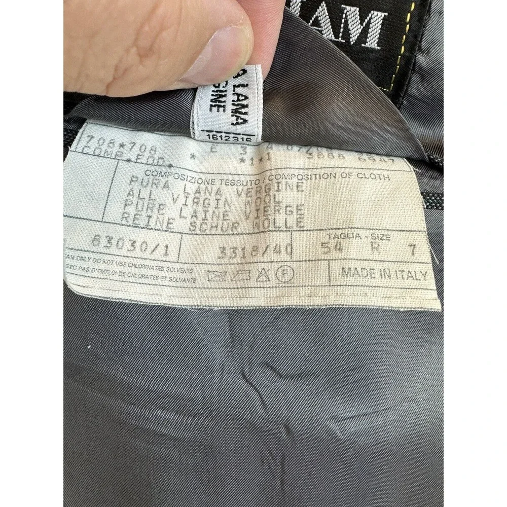 LUBIAM Men's Double Breasted Men's Sport Coat Blazer Size 44R US 100% Wool Italy