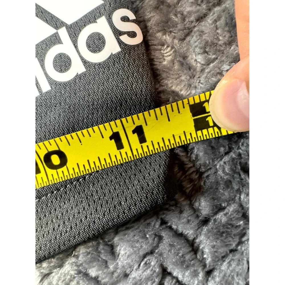 Adidas Athletic Shorts Mens L Charcoal Gray Aeroready Elastic Waist Gym Workout