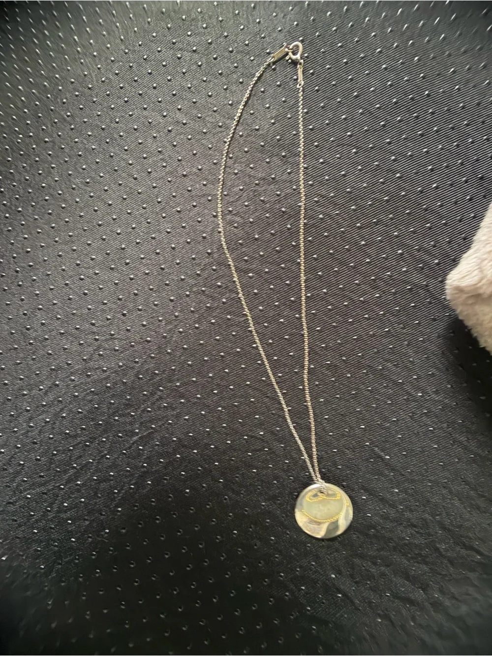 Tiffany & Co. Round Silver Locket Pendant on Chain