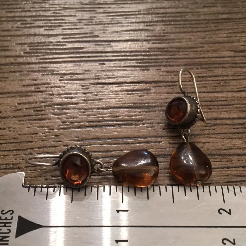 925 Sterling Silver dangling earrings