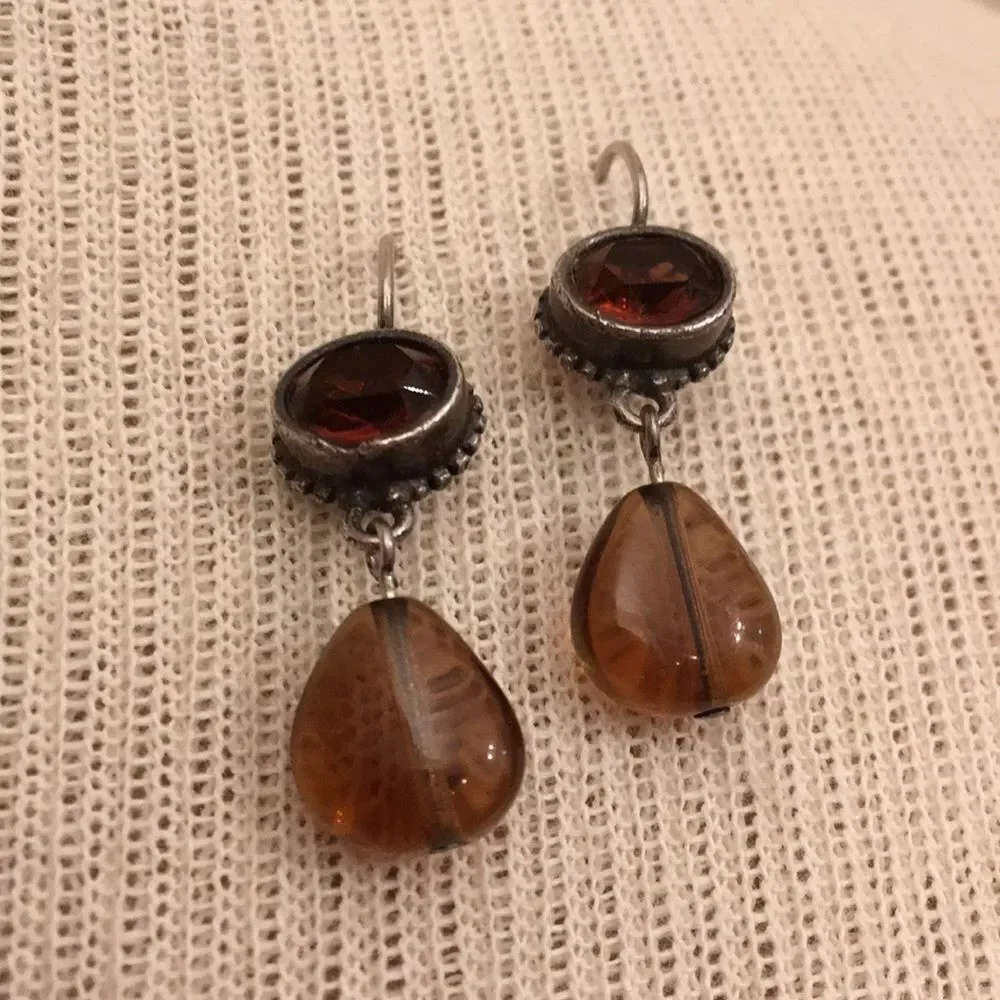 925 Sterling Silver dangling earrings
