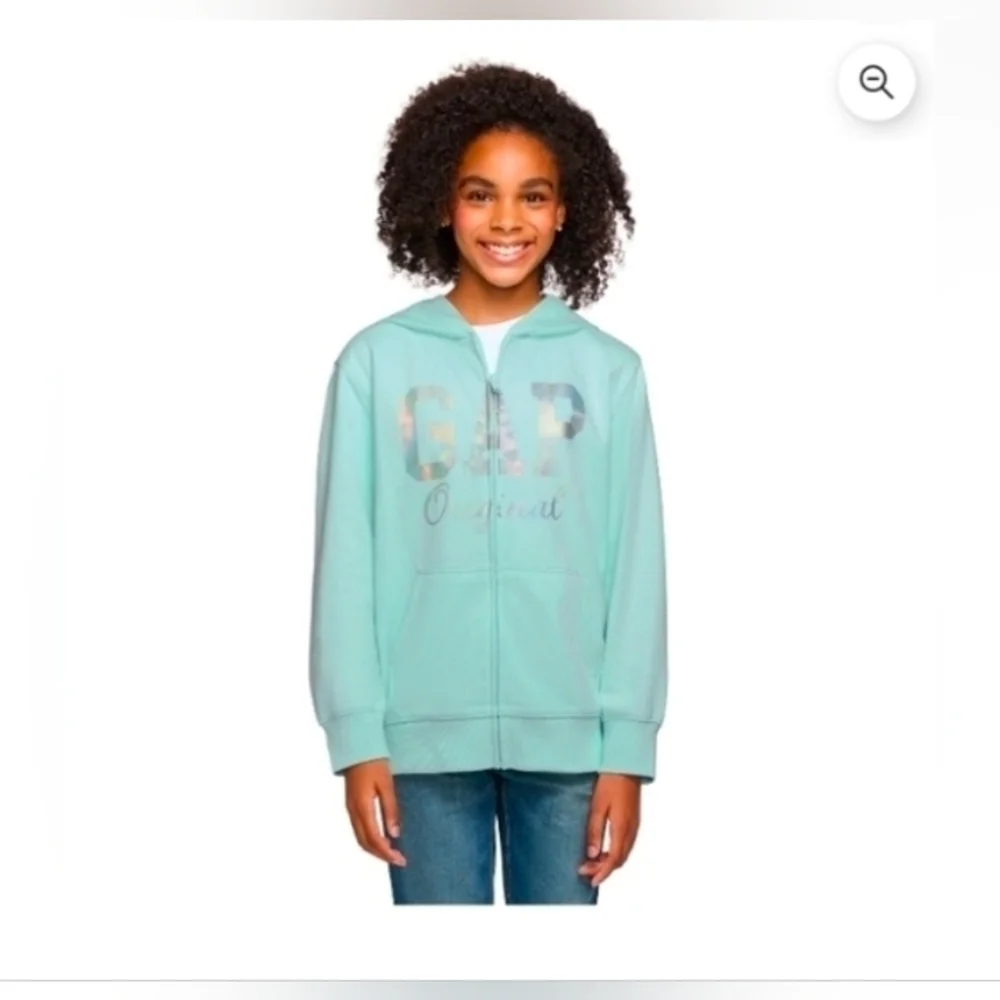 Gap Kids Full Zip French Terry Jacket Green Size M 8