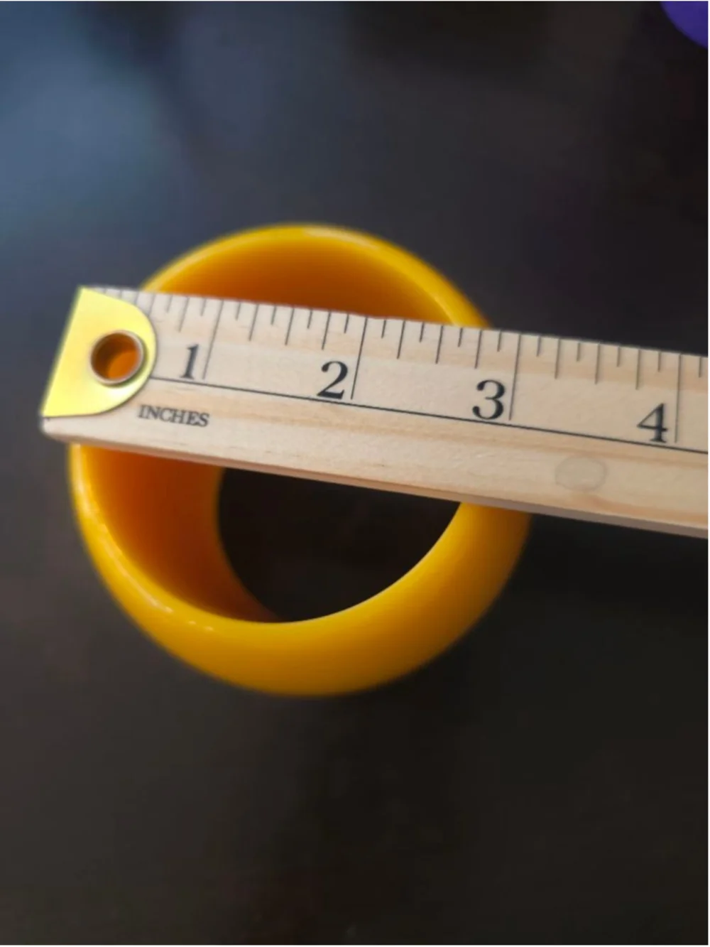 Womens Vintage Yellow Acrylic Large Statement Bangle Bracelet Cuff Boho Festival
