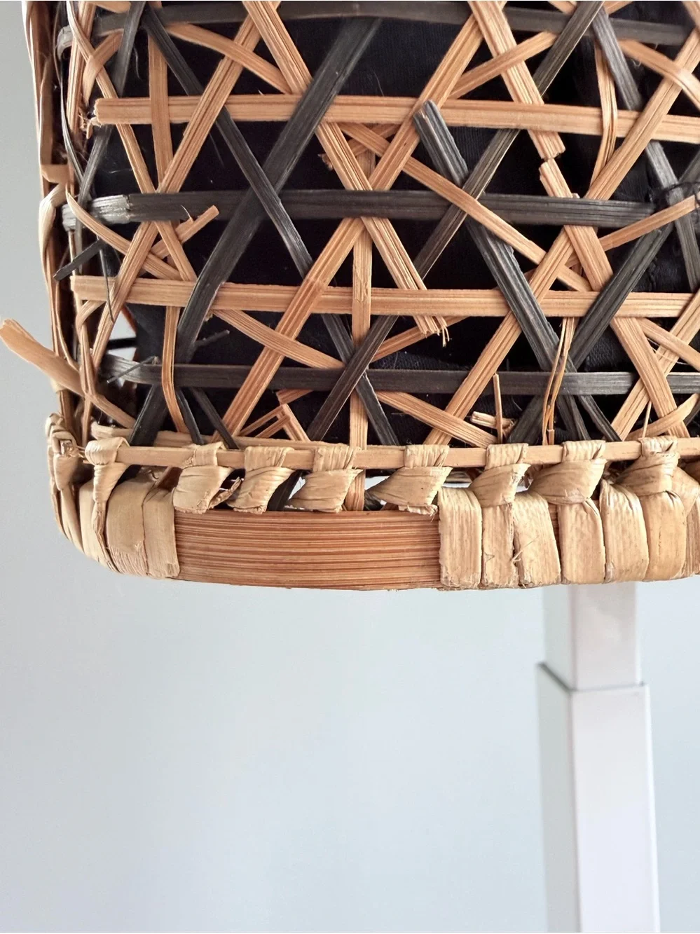 The Sak Woven Rattan Basket Drawstring Tote Purse