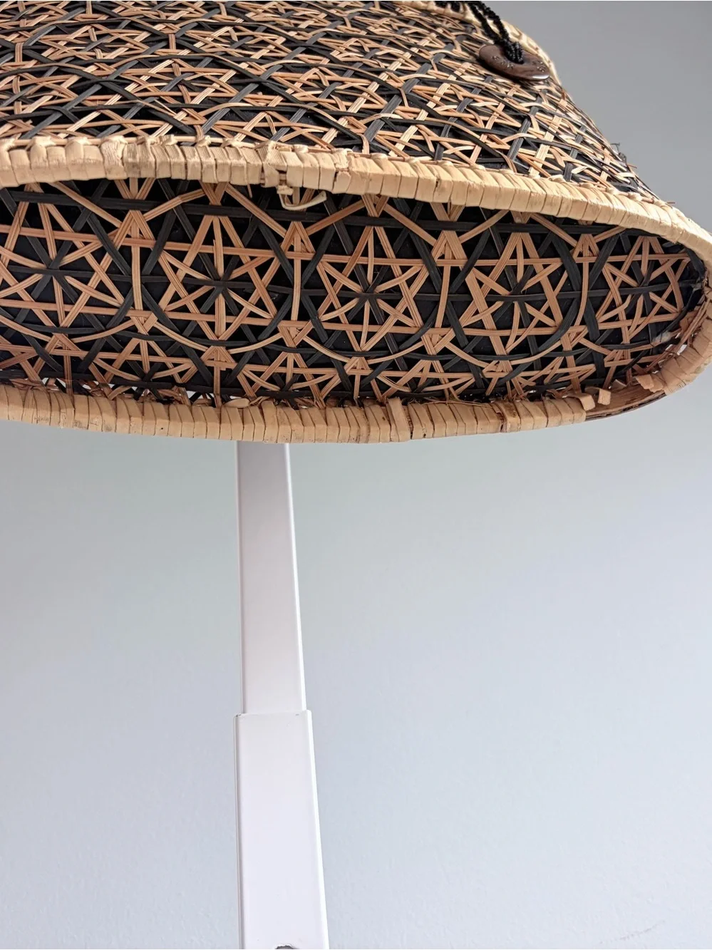 The Sak Woven Rattan Basket Drawstring Tote Purse