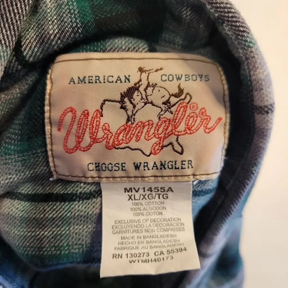 Wrangler men xl