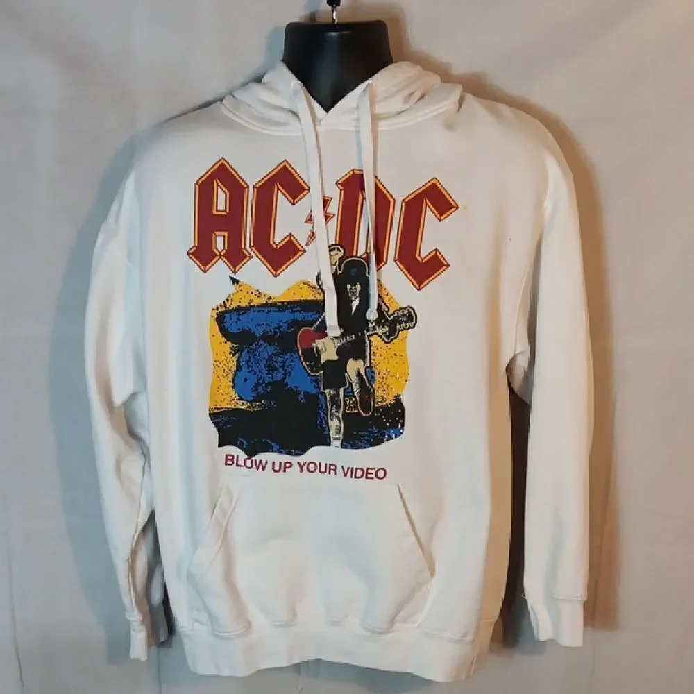 AC/DC white hoodie