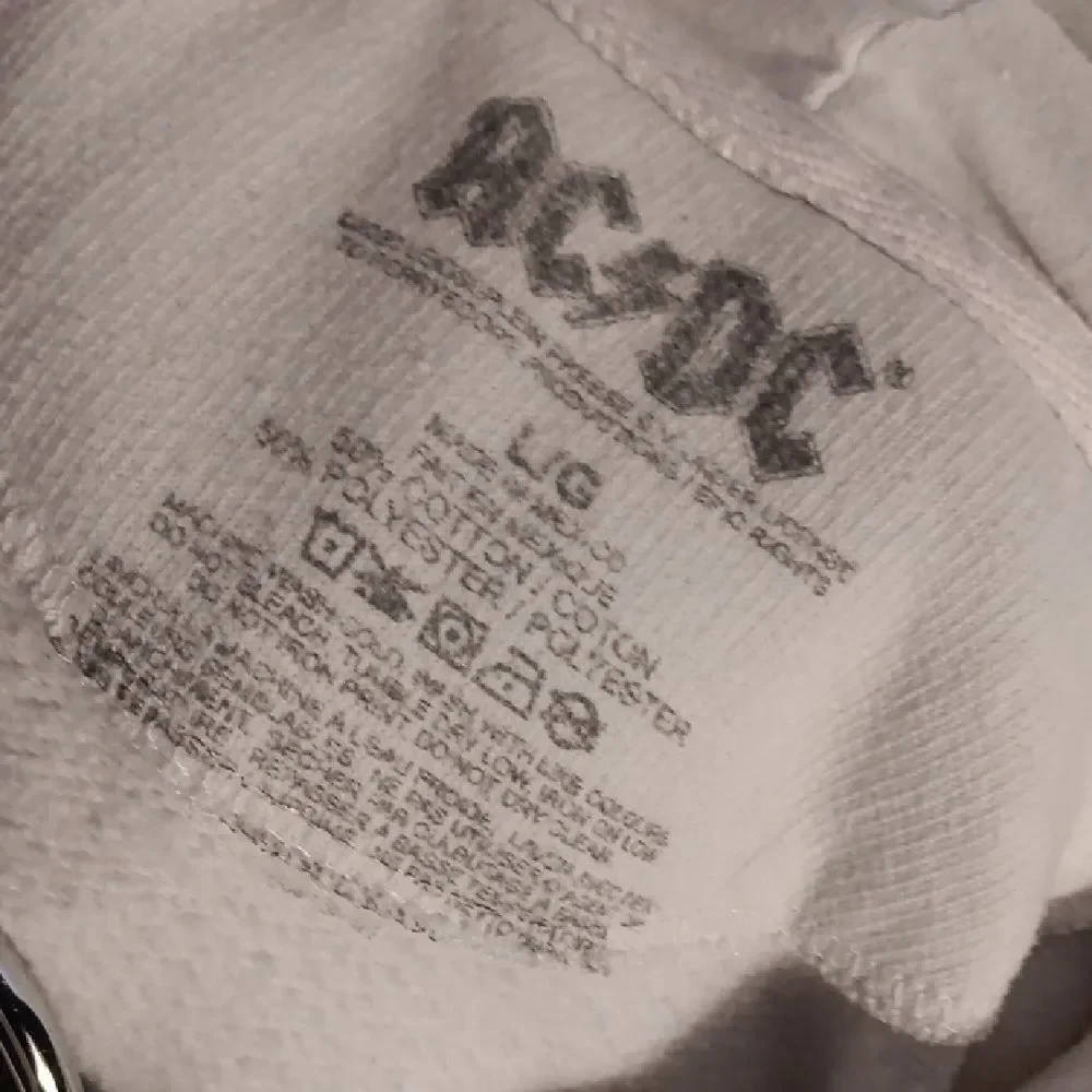 AC/DC white hoodie