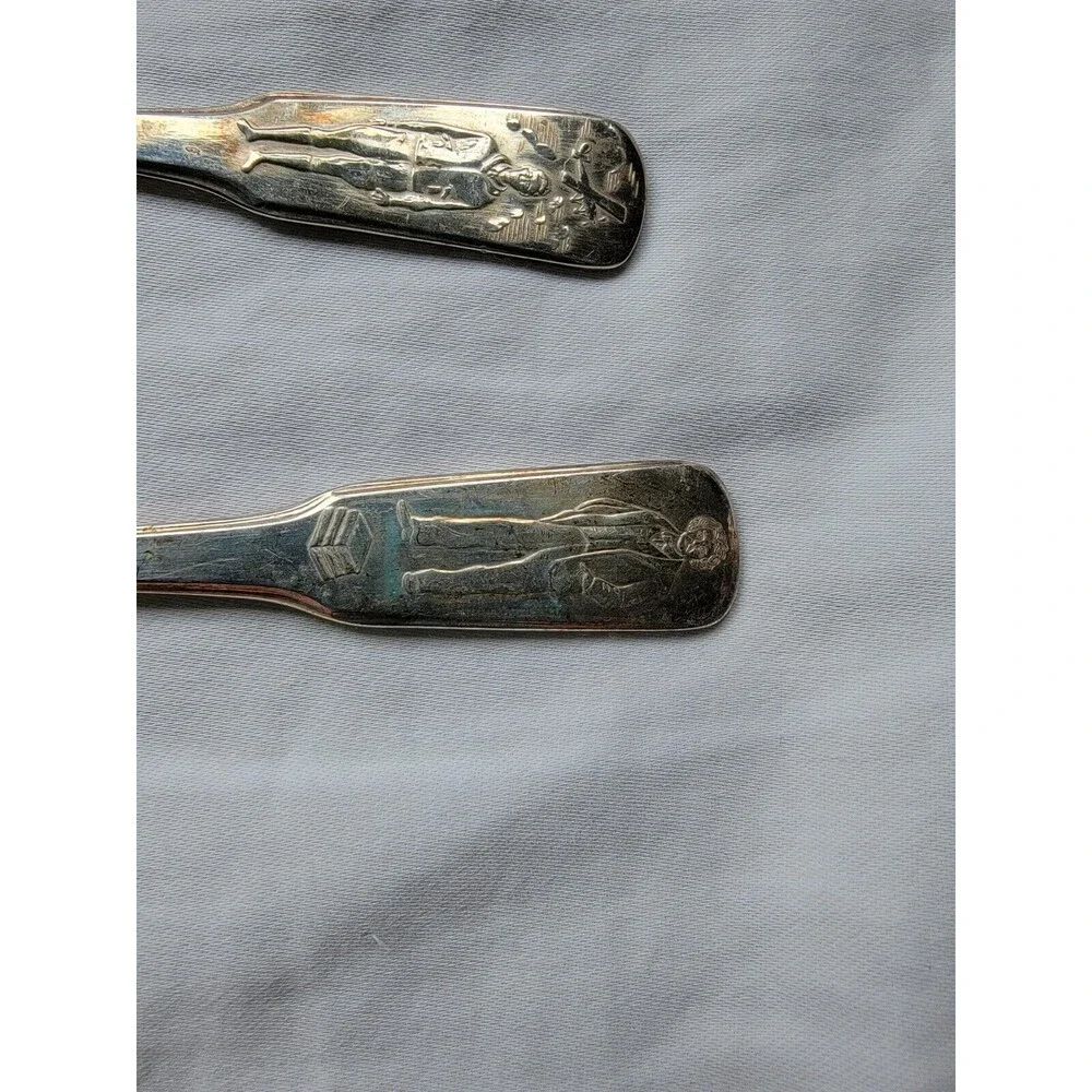 International‎ Silver Co Distinguished Americans Lot of 3 Spoons