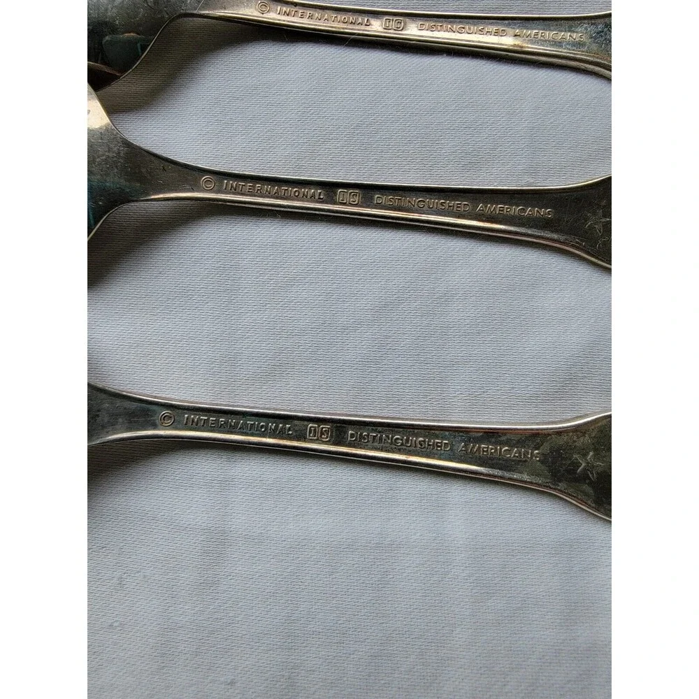 International‎ Silver Co Distinguished Americans Lot of 3 Spoons