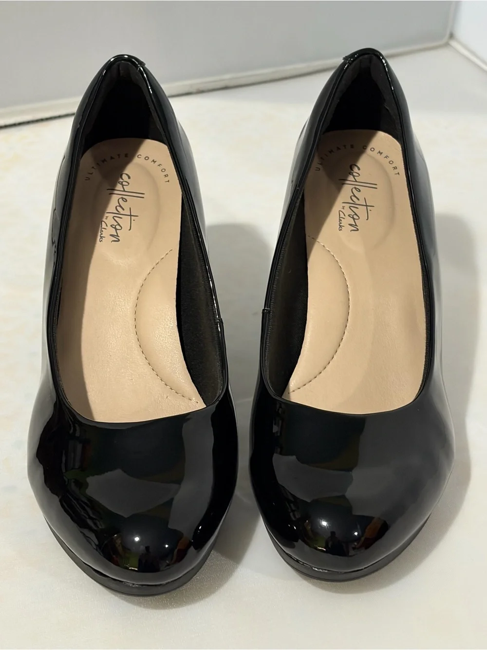Clarks heels cushioned