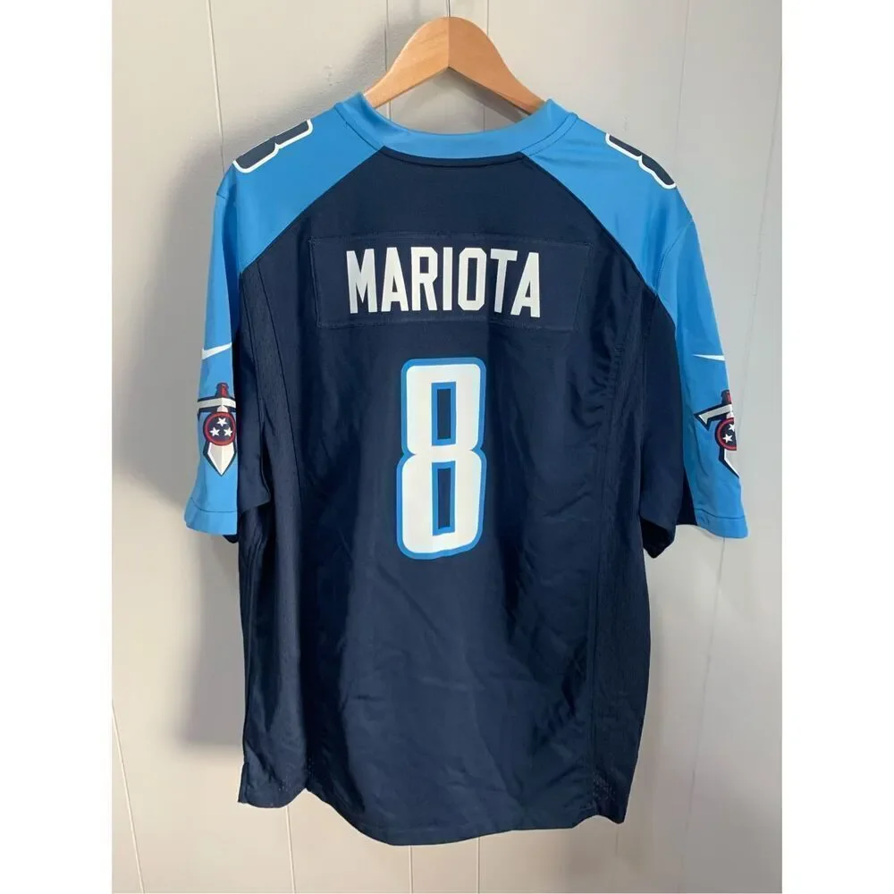 Marcus Mariota Tennessee Titans NFL Nike Blue On Field Home Jersey XL