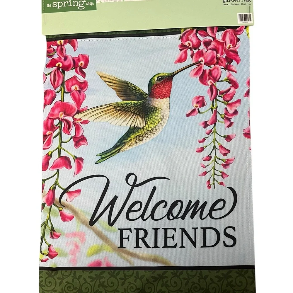 The Spring Shop Welcome Friends Garden Flag - Multicolor‎
