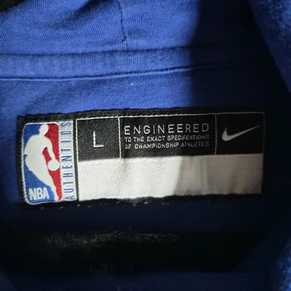 Nike Philadelphia 76ers Hoodie Men's Large Blue NBA‎ Basketball Pullover...