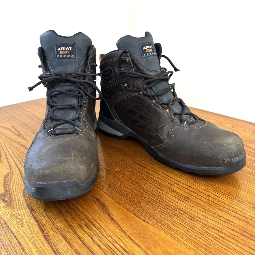 Ariat Rebar‎ Flex 6 H2O Composite Toe Lace-up Work Boots 10021498 Size 14 D