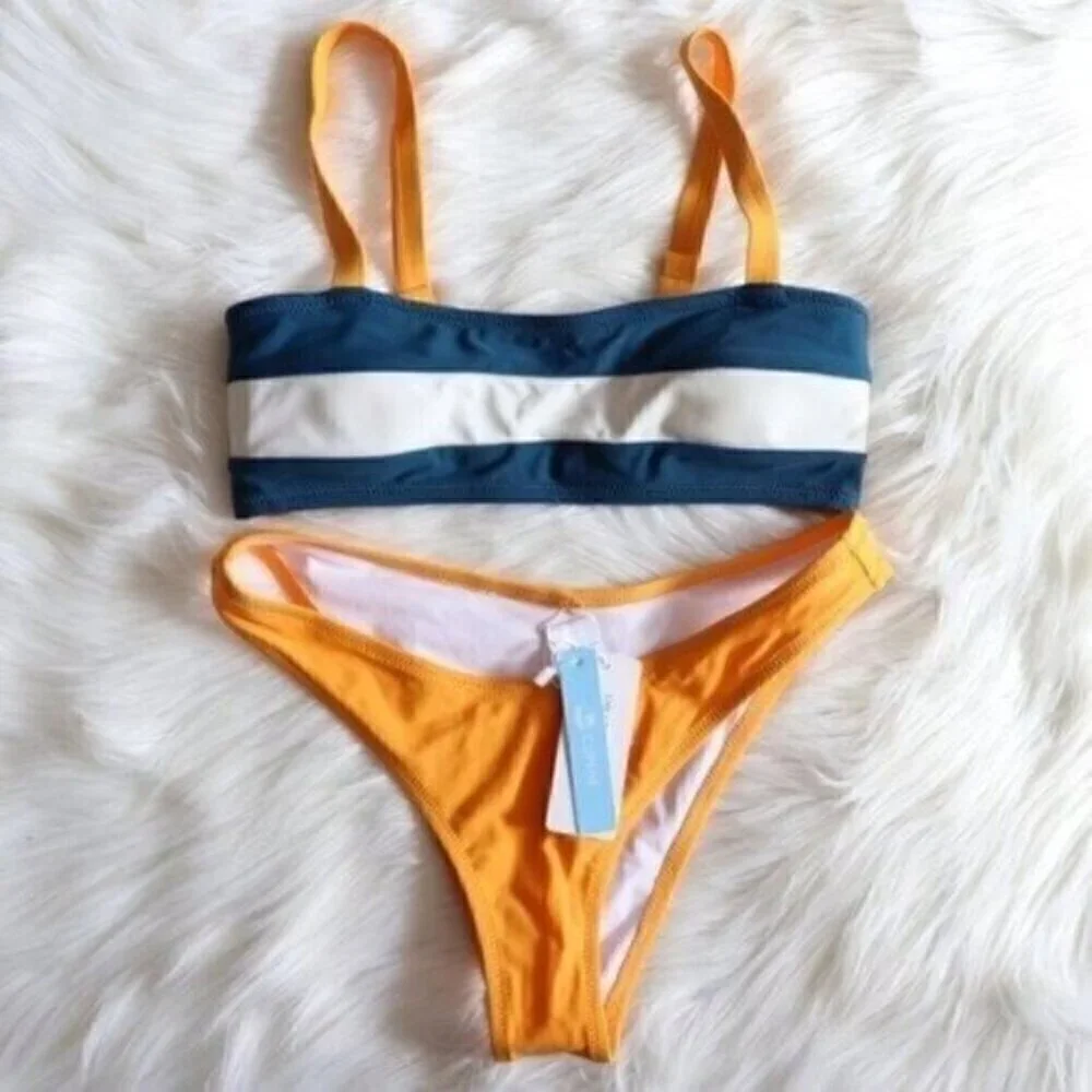 Cupshe yellow blue