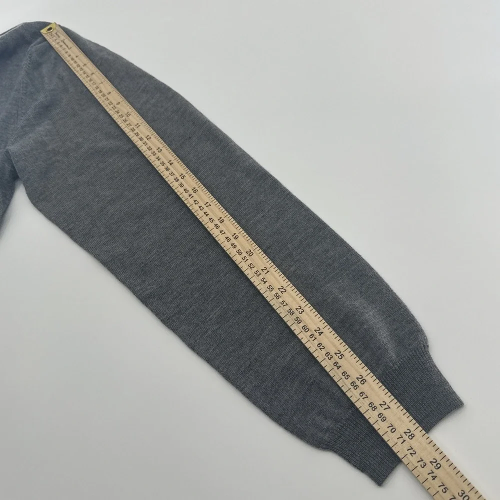 Joseph Abboud Men's 100% Extra Fine‎ Merino Wool Gray V Neck Sweater 3XLT Office