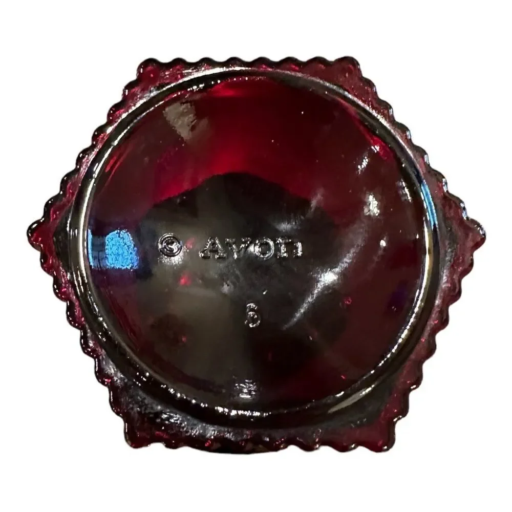 Avon 1979 Cape Cod 1876 Ruby Red Water Goblet Glass -