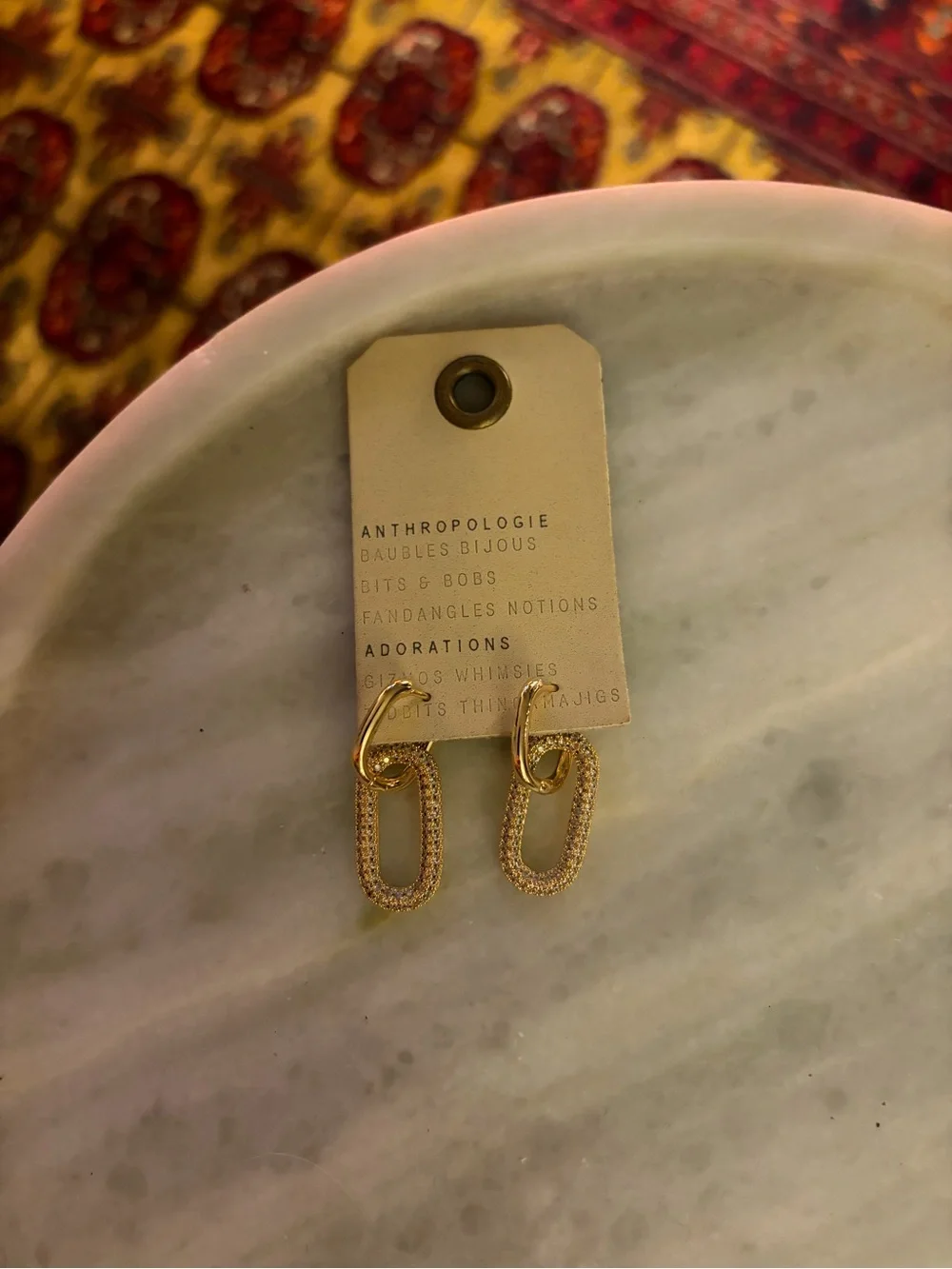 Anthropologie gold tone