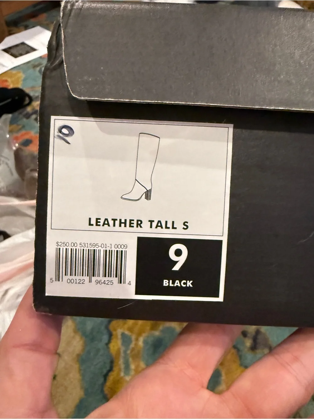 Banana Republic Black Over-the-Knee Leather Boots