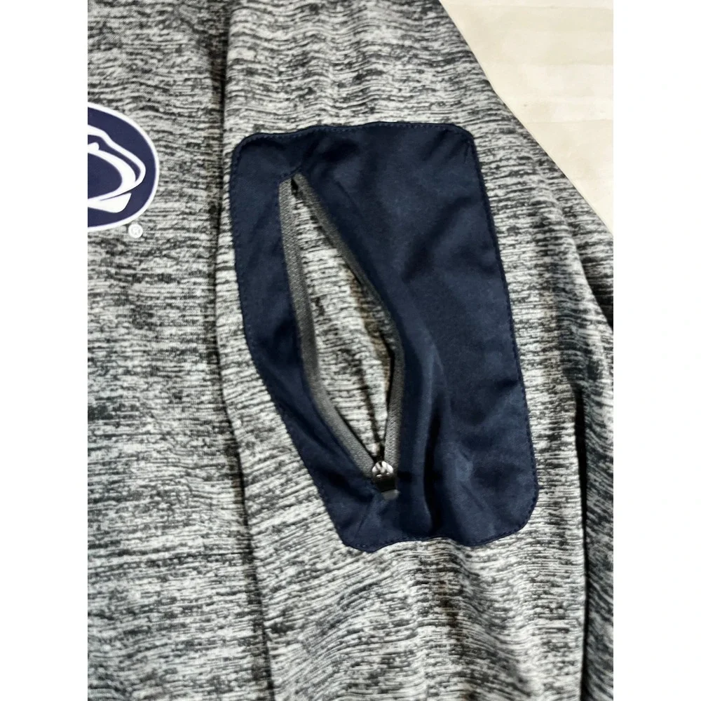 Colosseum‎ Penn State Nittany Lions XXL Gray Space Dye Quarter Zip Pullover Mens