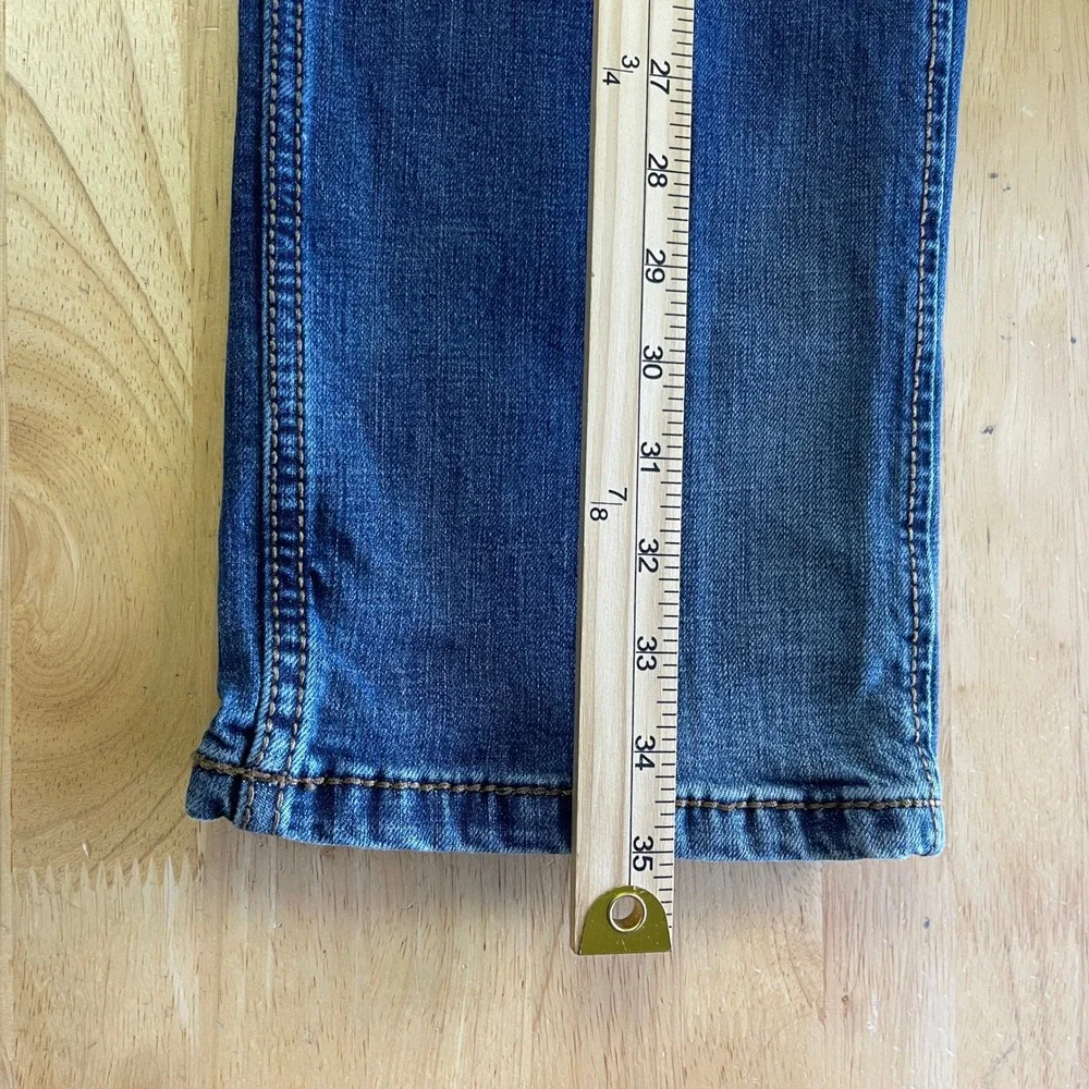 Wrangler Retro Slim‎ Straight Jeans Mens 36x35 Medium Wash Blue Jeans 10WLT88BZ